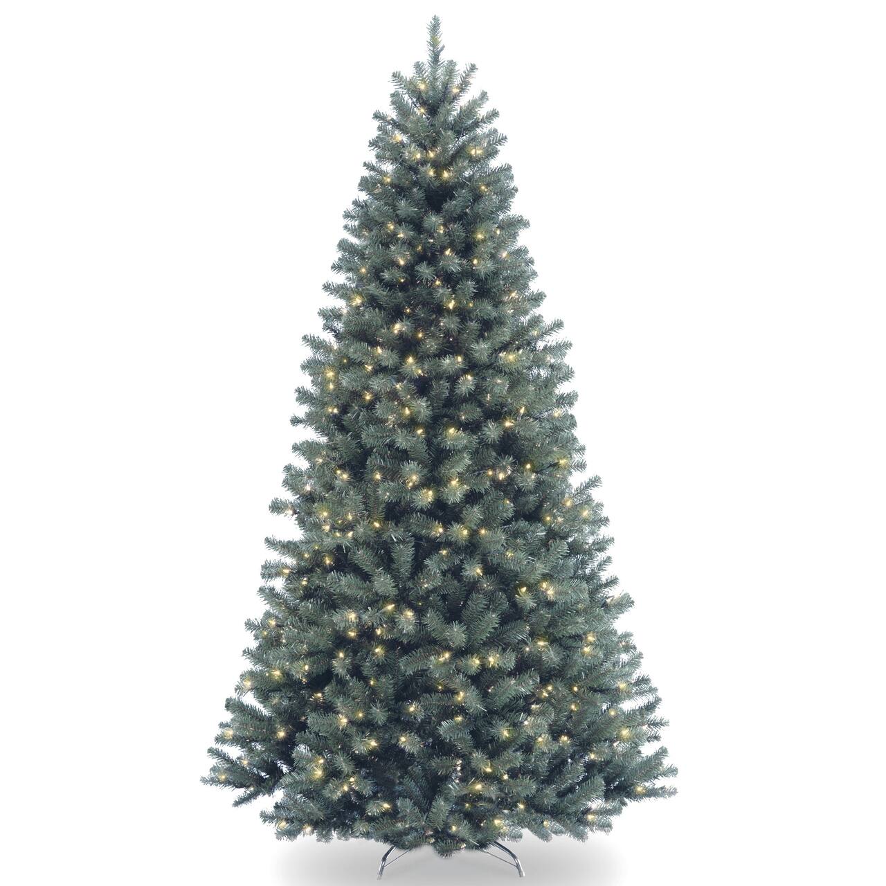 7ft. Pre-Lit North Valley® Blue Spruce Artificial Christmas Tree, Clear Lights